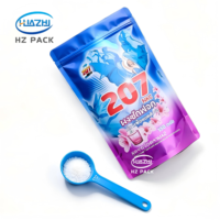 Sachet Doypack Personnalisé Imprimé avec Fermeture Éclair, Haute Qualité, Anti-Humidité, en Plastique, avec Poignée pour Lessive en Poudre