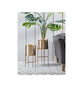 Support de plante en métal doré luxueux, pour une mise en scène de plantes qui fait s'enthousiasmer - Product Image 3