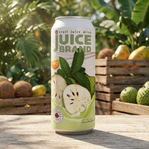 Jus de fruits aromatisé tropical en bouteille aluminium 500 ml Marque Blanche – Pastèque, Fruit de la Passion, Ananas, Orange, Cerise - Product Image 4