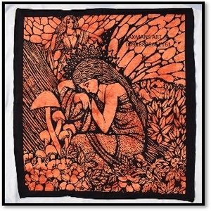 Celtic Tapestry <b>Room</b> Wall Decor Solid Color Printed Cotton Wall Hangings/<b>Posters</b> Knitted Design Wholesale in India - Product Image 1