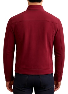 Faux <b>Suede</b> Bomber Coat Pro-Style Custom OEM <b>Men</b>’s Anti-Wrinkle <b>Suede</b> <b>Jacket</b> Casual Slim-Fit Zipper <b>Jacket</b> with Stand Collar - Product Image 4