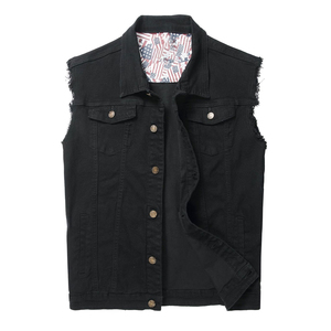 Gilet en jean pour homme, vente en gros, design personnalisé, nouvelle collection, haute qualité, prix attractif, en coton - Product Image 1