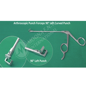 Pince à punch orthopédique pour arthroscopie, embout de punch gauche à 90°, manuelle, en acier inoxydable de qualité chirurgicale, haute qualité, certifiée CE - Product Image 1