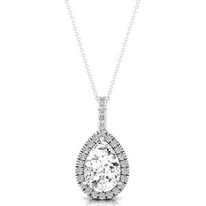 Collar con Colgante de Diamante Cultivado en Laboratorio con Certificación IGI, 2 Quilates, Corte Pera de 9*7MM, VVS2, para Mujer, Personalizado en Oro de 14K o 18K, Colgante Solitario de Diamante - Product Image 2