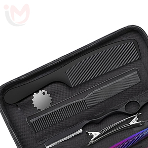 Ensemble professionnel de 10 ciseaux de coiffure en acier inoxydable, kit d'outils de salon de coiffure - Product Image 2