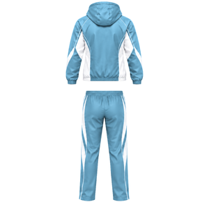 Conjunto deportivo personalizado para hombre, con chaqueta con capucha y cremallera y pantalones deportivos para entrenamiento en el gimnasio, jogging y correr. - Product Image 2