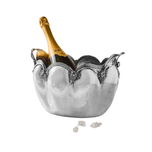 Seau à glace rond en acier inoxydable avec deux poignées, design élégant, résistant à la rouille, refroidisseur de boissons pour fête, porte-bouteille de vin - Product Image 6