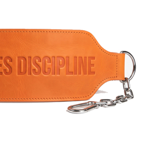 Cinturón de soporte lumbar de cuero con cadena para levantamiento de pesas, entrenamiento de fuerza, cinturón ajustable con doble anillo para hombres, unisex - Product Image 4