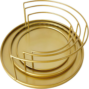 Set of 3 Pcs Half-circle Nesting Metal Cake Stand Set Dessert <b>Table</b> Display Perfect for Baby Shower Weddings <b>Birthday</b> Cake stand - Product Image 6