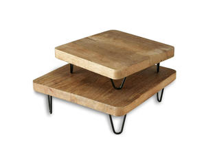 Gran oferta para plato de servicio de madera de mango, juego de alimentos seguros con patas para ensalada, bistec y decoración de mesa de comedor, bandejas decorativas - Product Image 2
