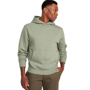 Sweat à capuche d'hiver pour homme en molleton épais, personnalisé avec broderie et teinture unie, en polyester/coton, avec doublure thermique - Product Image 1