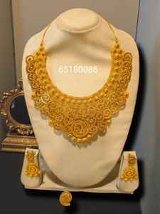 AWAIS HOUSE Collier Hiphop en laiton plaqué or 6 grammes avec diamant serti griffe infini, pour femmes africaines, idéal pour fiançailles, mariage, cadeau ou fête - Product Image 2