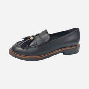 Zapatos formales de hombre sin cordones, parte superior de cuero vacuno, suela de goma hecha a mano, puntera cerrada, antideslizantes, para oficina y carrera profesional. - Product Image 4