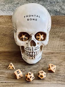 Dés en os en gros, dés polyédriques professionnels en os pour jeux de rôle sur table Dungeons and Dragons, prix d'usine personnalisé - Product Image 4