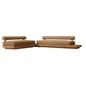Hot Sale Hotel Emma Luxury Modular Durable Eco-Friendly Waterproof Cushions Modern <b>Outdoor</b> <b>Sofa</b> Set for Patio Resort Villa - Product Image 2