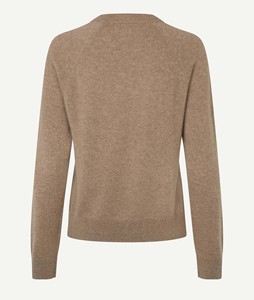 Elegant Women's Knitted Sweater Soft Crew Neck Slim Fit Pullover Sophisticated Solid Color Ladies <b>Winter</b> <b>Jumper</b> Button - Product Image 6