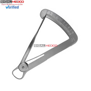 Jeu de calibres de mesure de couronnes de 4 pouces, outil de mesure de précision pour bijoux et dentisterie, en acier inoxydable, durable et précis - Product Image 4