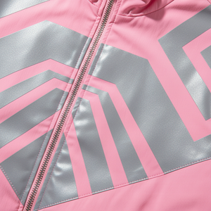 Blouson Bomber Rose Uni pour Homme PRO ENTERPRISES, Col Montant, Fermeture à Bouton Unique, Style Sportif Décontracté, Vêtement de Printemps en Toile Enduite - Product Image 2