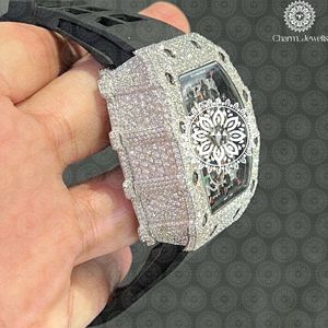 Reloj Mecánico Charm de Acero Inoxidable, Caja Redonda de 40 mm, Cristal Analógico, para Hombre, de Lujo, Cronógrafo, Correa de Goma, Fecha Automática, 10 Bar - Product Image 3