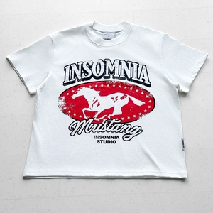Camiseta de Manga Corta para Mujer, Estilo Urbano, 100% Algodón Tejido Ecológico, OEM ODM, con Logotipo Bordado Personalizado y Serigrafía - Product Image 2