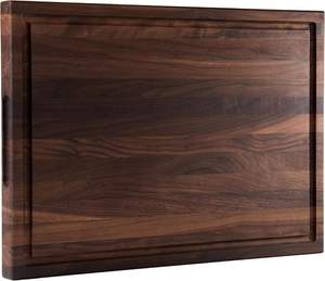 Planche à découper rectangulaire en bambou naturel fait main avec poignée pour la préparation et le service des aliments en cuisine – Offre Spéciale - Product Image 3
