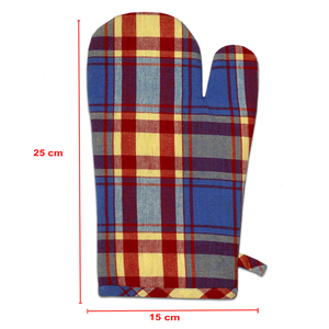 Premium Collection New Latest Checkered Design Oven Mitts at Lowest <b>Price</b> Heat Resistant Oven Mitts with large size. - Product Image 5