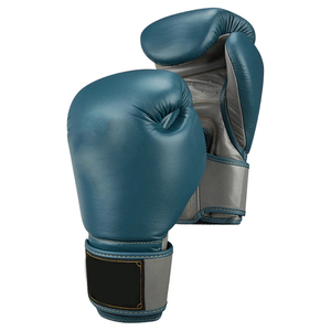 Gants de boxe en cuir véritable de qualité supérieure, haute performance, fournisseur OEM/ODM, rembourrage en mousse multicouche bicolore personnalisé - Product Image 1