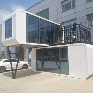 Moderna <span class=keywords><strong>Casa</strong></span> Contenedor Prefabricada de Metal de 20 Pies/40 Pies, Insonorizada, de Acero, Tipo Cabaña Apple para Exteriores, en Venta - Product Image 5