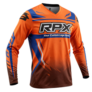 Camiseta de Motocross de Manga Larga para Hombre, Diseño de Sublimación Completa, Secado Rápido, para Equipo de Carreras Profesional - Product Image 4