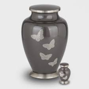 Urna Funeraria de Aluminio Azul de Primera Calidad para Cenizas Humanas, Elegante Urna Conmemorativa con Palomas Voladoras al Precio Más Bajo - Product Image 5