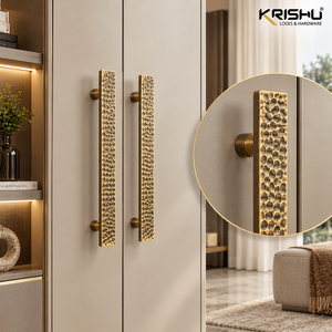 Wardrobe Handle BEETLE With Matte Antique Finish Decorative Cabinet Hardware For Furniture Doors <b>Drawers</b> And Storage <b>Units</b> - Product Image 2