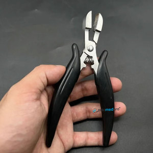 Pince à extensions capillaires en acier inoxydable de qualité chirurgicale, durable, pré-collée, avec logo personnalisé argenté, pour la pose et le retrait de la kératine, par ZETOMED PRO - Product Image 1