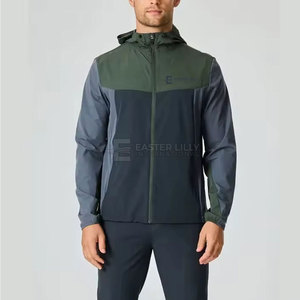 Chaqueta Deportiva Cortavientos para Hombre, Ajustada, a la Moda, con Cierre, Cómoda, para Entrenamiento - Product Image 2
