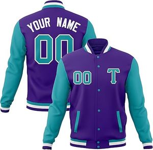 Chaqueta de Invierno Cálida y Cómoda para Hombre, Estilo Letterman, con Cuello Alto, Logotipo Frontal, Resistente al Viento, de Alta Calidad, Ecológica, de Secado Rápido y Transpirable - Product Image 1