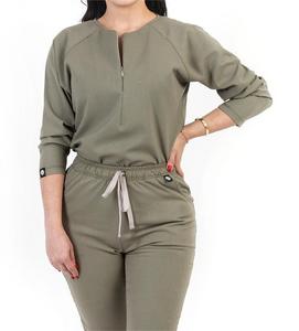 Meilleures ventes Nouvelle mode Couleur personnalisée Rayon Toile Tenues d'hôpital Blouse et pantalon de travail 2026 - Product Image 4