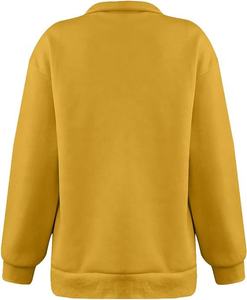 Wholesale Autumn Winter Warm Knitted <b>Tops</b> Ribbed Half Zip High Neck <b>Turtleneck</b> Sweatshirt for Women <b>Long</b> <b>Sleeved</b> Shirt - Product Image 2