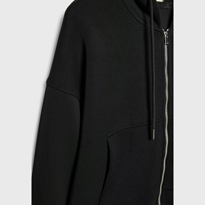 OEM Women <b>Cropped</b> Hoodie Set <b>Cropped</b> <b>Zip</b> <b>up</b> Hoodie Manufacturer Distressed Blank <b>Cropped</b> Hoodie Unisex Oversized Custom logo - Product Image 5