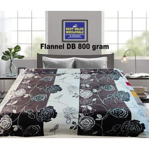 0.8KG Luxurious Soft & Warm Winter Flannel Raschel Double <b>Bed</b> Blanket - Product Image 3