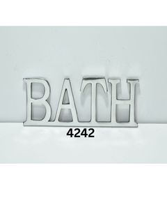 Top Quality Bath Word <b>Wall</b> <b>Hook</b> Rack Decorative Aluminium BATH <b>Key</b> & Towel Holder Modern <b>Wall</b> Mounted <b>Hook</b> Rack for Bathroom - Product Image 5