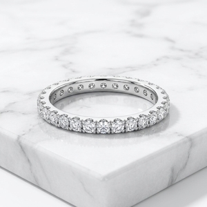 Brazalete de Tenis Ligero y Redondo con Diamante Cultivado en Laboratorio de 1.30 Ct |   En oro amarillo, blanco y rosa de 9 quilates - Product Image 2