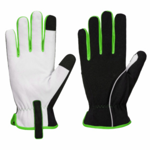 ถุงมือหนังแพะสังเคราะห์ Amara Heavy-Duty สำหรับการปกป้องมือขั้นสูงสุดในงานก่อสร้าง งานช่าง และงานเครื่องจักร - Product Image 2