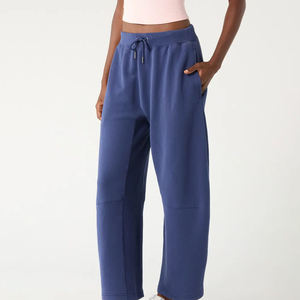 Pantalones Deportivos de Felpa para Mujer, de Alta Calidad, para Invierno, 100% Algodón, Transpirables, Suaves, Anchos, de Pierna Ancha, Cintura Plana, 2026 - Product Image 3