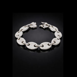 Pulsera de Eslabones Cubanos con Diamantes de Diseño de 5CT, Oro Sólido de 14KT, Joyería Hip Hop Pesada con Diamantes, Disponible en 10KT, VS H I - Product Image 2
