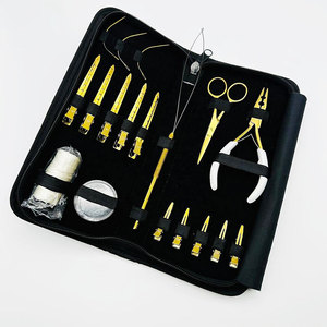 Kit de aplicación y mantenimiento de extensiones de cabello con herramientas profesionales completas para extensiones de cinta, clip, trama, microanillos y queratina. - Product Image 3