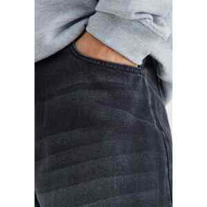 Pantalones Vaqueros Negros de Corte Recto, 100% Algodón, Lavado Claro, con Bolsillos Casuales y Logotipo Personalizado, en Oferta - Product Image 5