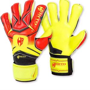 Gants de gardien de but, paume avant en latex allemand, dos en silicone injecté et impression par sublimation, coupe hybride, sangle élastique attachée - Product Image 1