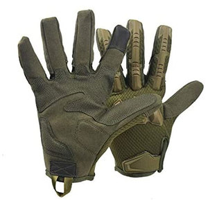 Gants de paintball en cuir respirant, coutures durables, sangle de poignet réglable, fermeture auto-agrippante pour l'entraînement sportif en extérieur - Product Image 1