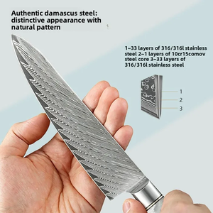 Premium Handmade VG10 Damascus Steel Chef <b>Knife</b> <b>Set</b> Custom Wooden Handle Restaurant Kitchen <b>Knife</b> Manufacturer - Product Image 3