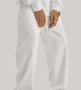 Nouveau pantalon cargo évasé décontracté pour homme 100 % coton, coupe ample, style délavé, tendance actuelle - Product Image 1