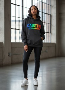 Custom Premium 3D Puff Print Hoodie Heavyweight 500GSM Men Women Oversized Kangaroo Pocket Drop Shoulder Thick Sweatshirt - Product Image 5